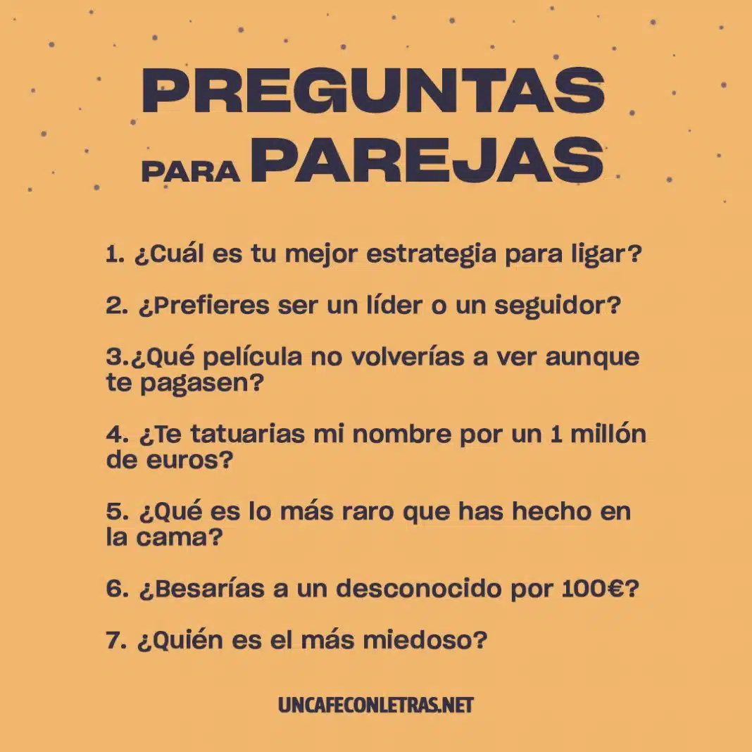 Preguntas Divertidas Para Hacerse Entre Parejas