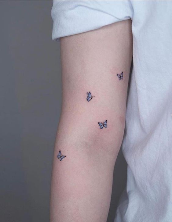 Tatuajes pequeños de mariposas