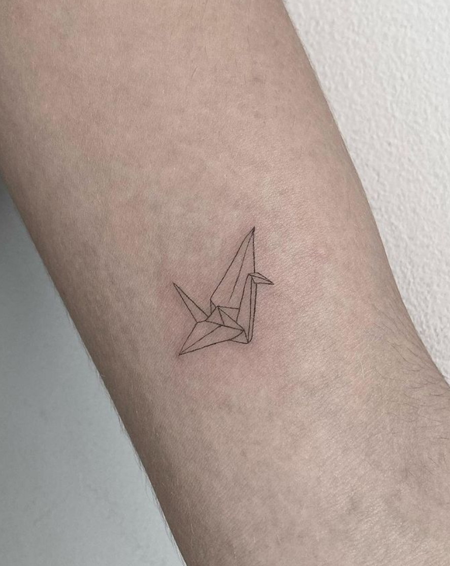 Tatuaje origami