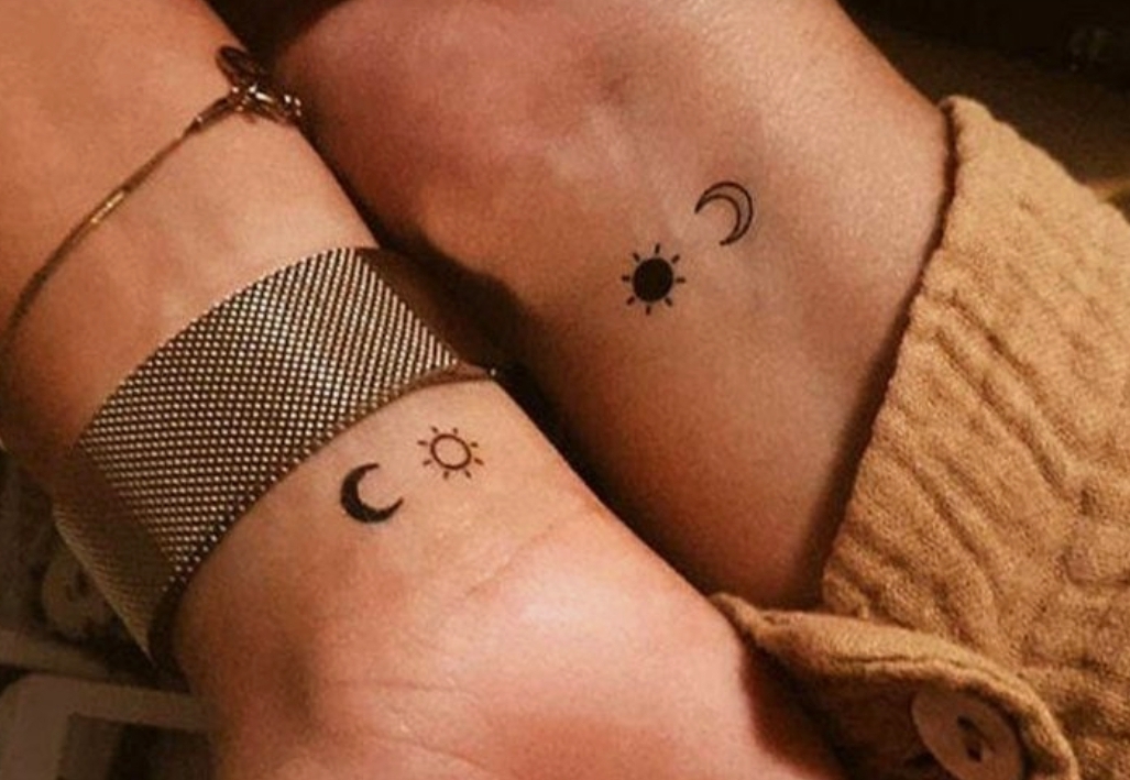 tatuajes de luna y sol para parejas