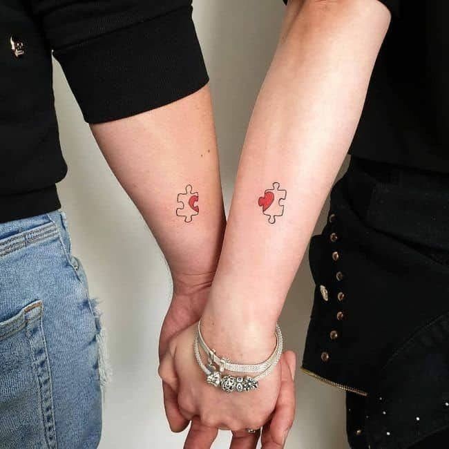 tatuajes para parejas puzle