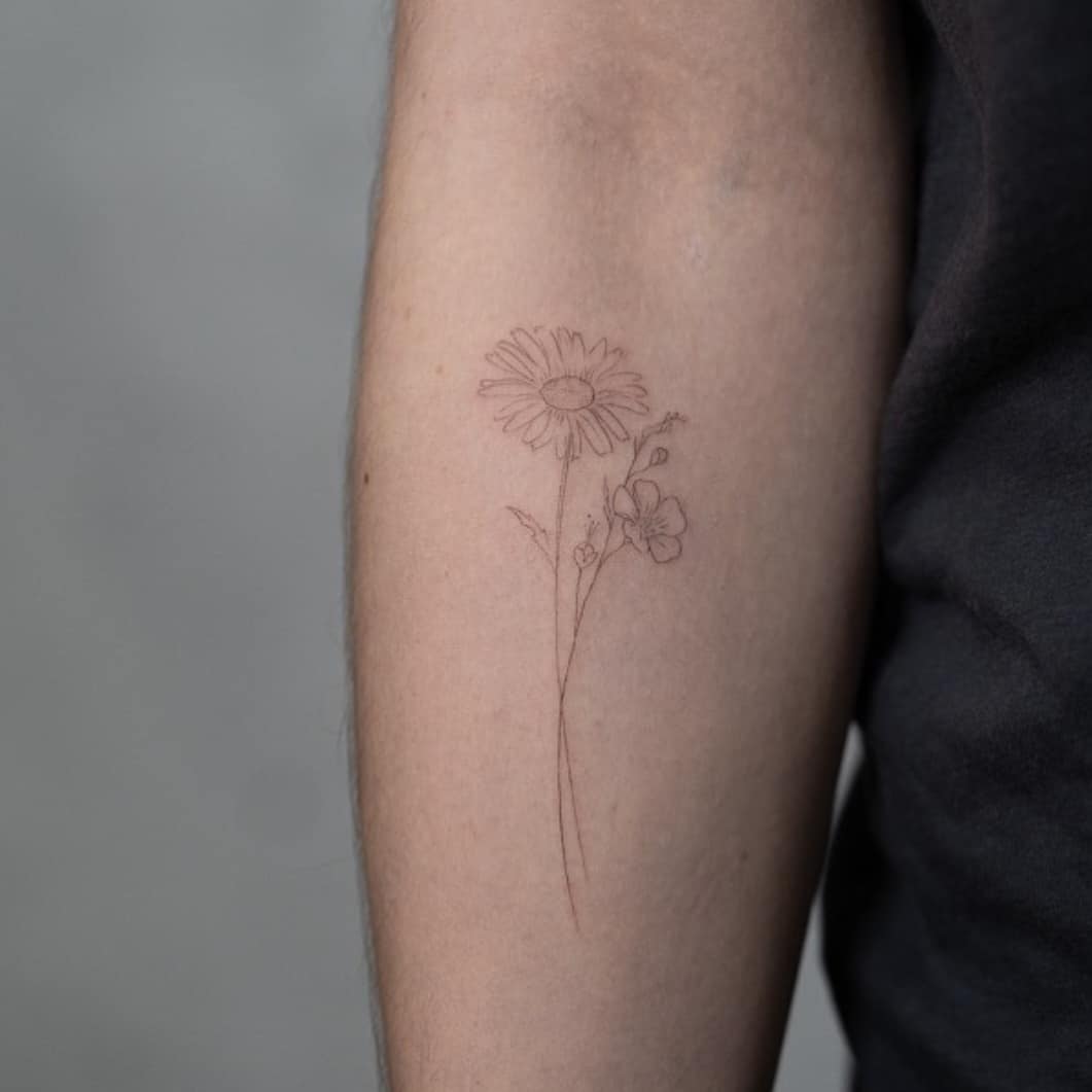 Tatuajes minis de Flores