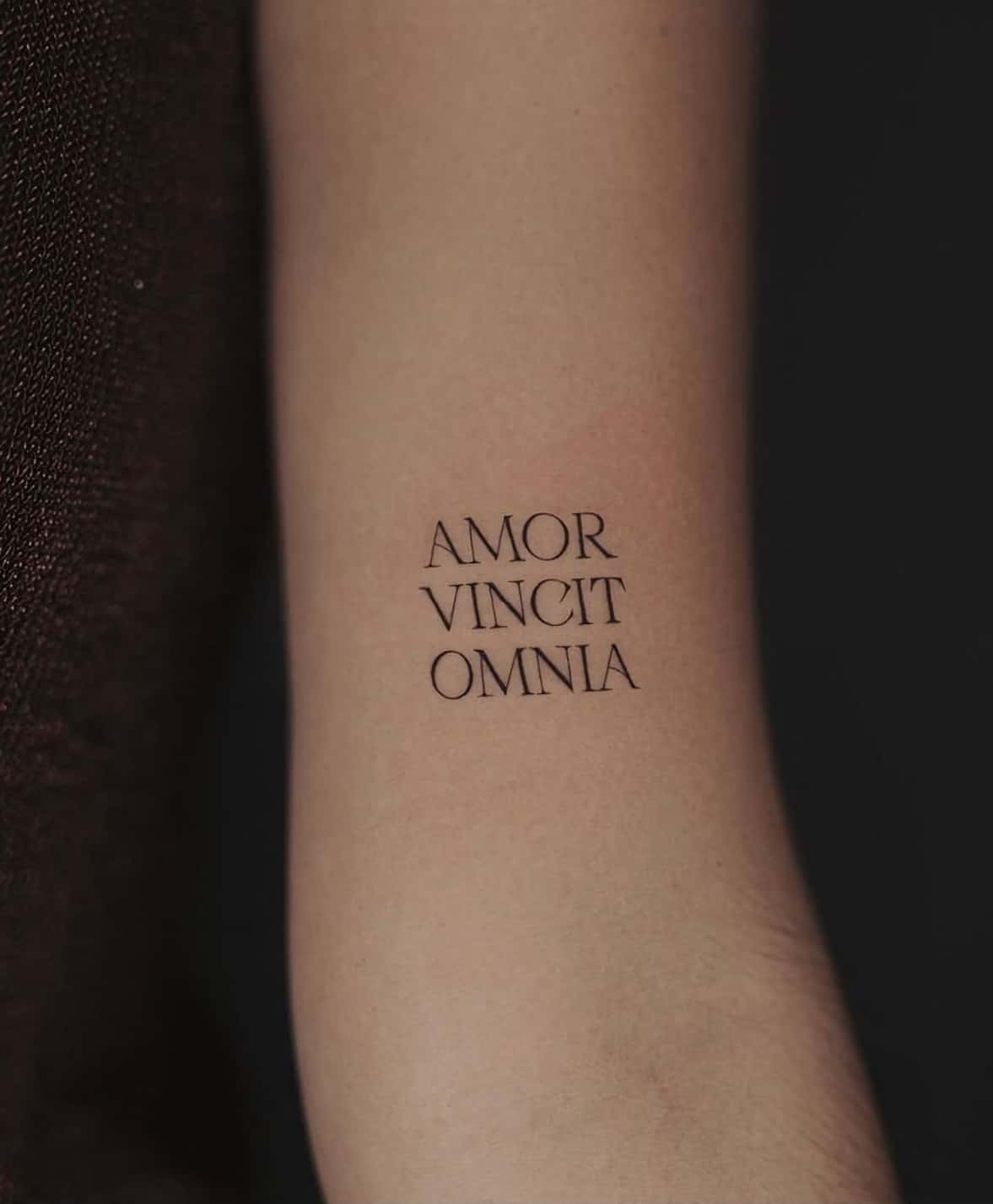 Frases para tatuarse - Amor Vincit Omnia