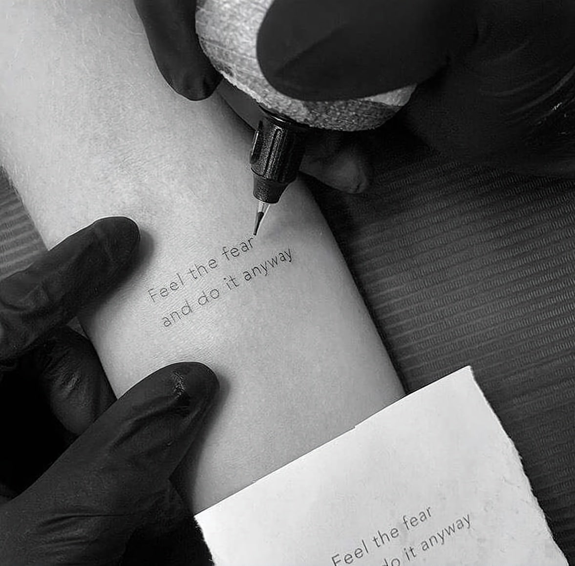 Frases para tatuarse - Feel the fear and do it anyway