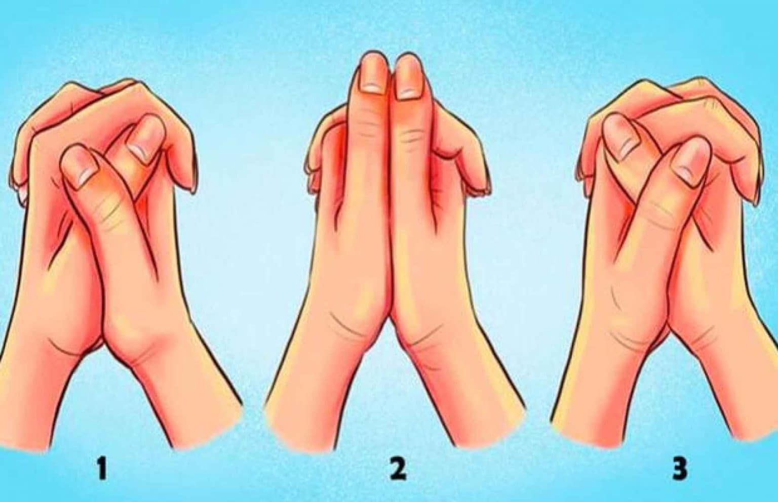 Tu forma de cruzar las manos te dirá cómo es tu manera de ser Entrelazar dedos test de personalidad