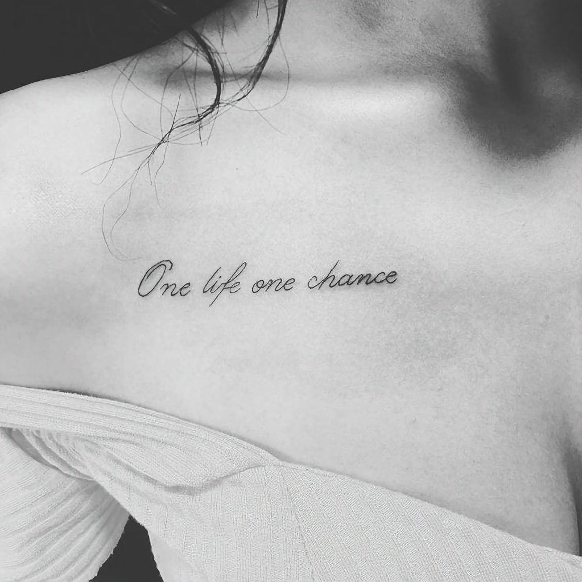Frase para tatuarse - One life one chance