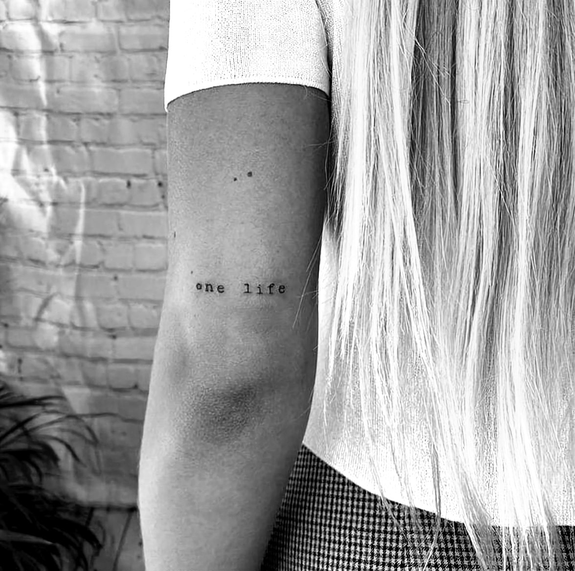 Frases para tatuarse - One life