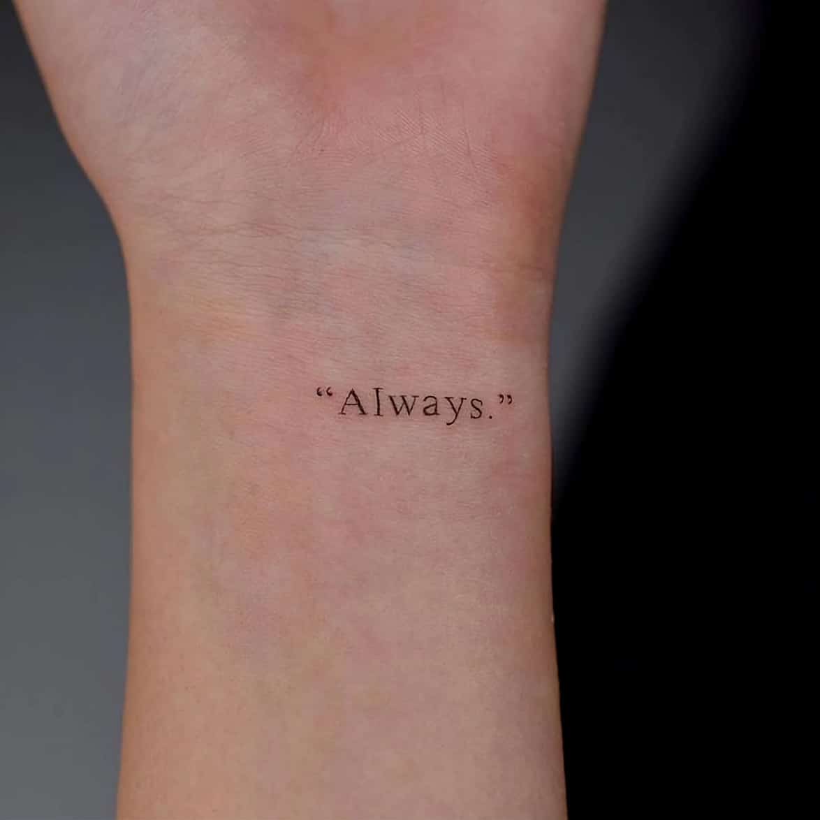 Palabras para tatuarse - always