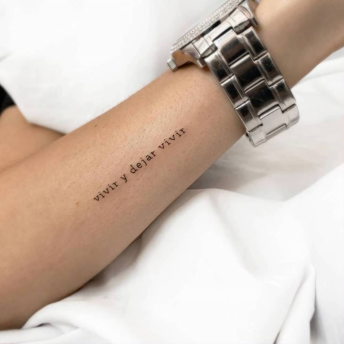 Frases para tatuajes - Vivir y dejar vivir